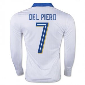 2016 Italy 7 Del Piero LS Away Soccer Jersey