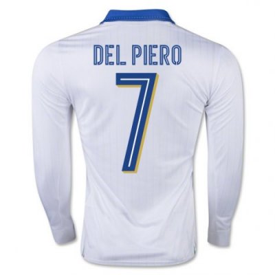 2016 Italy 7 Del Piero LS Away Soccer Jersey