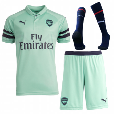 2018-19 Arsenal Third Away Soccer Jersey Whole Kit (Shirt + Shorts + Socks)