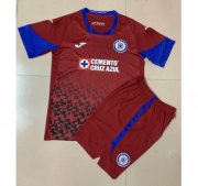Kids Cruz Azul 2020-21 Third Away Soccer Kits Shirt With Shorts