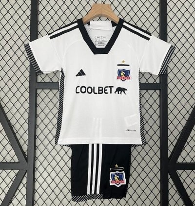 2024-25 COLO-COLO Kids Home Soccer Kits Shirt With Shorts