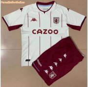 Kids Aston Villa FC 2021-22 Away Soccer Kits Shirt With Shorts