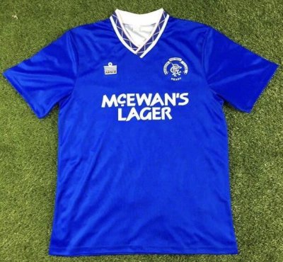 1990-92 Rangers Retro Home Soccer Jersey Shirt