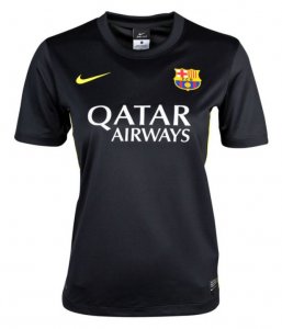 13-14 Barcelona Away Black Womens Soccer Jersey Shirt 13-14 Barcelona Away Black Womens Soccer Jersey Shirt