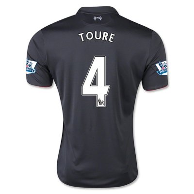 2015-16 Liverpool TOURE #4 Third Soccer Jersey
