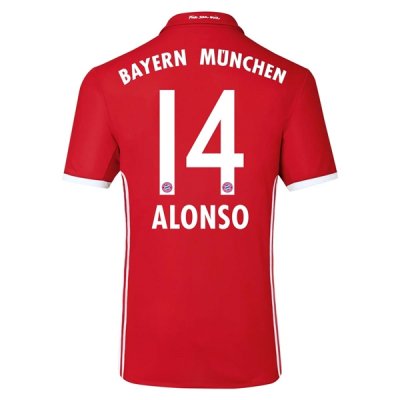2016-17 Bayern Munich 14 ALONSO Home Soccer Jersey
