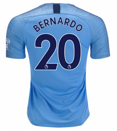 2018-19 Manchester City Home Soccer Jersey Shirt Bernardo Silva #20