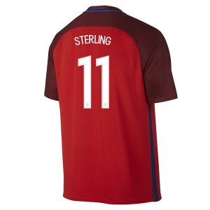 2016 Euro England STERLING #11 Away Soccer Jersey