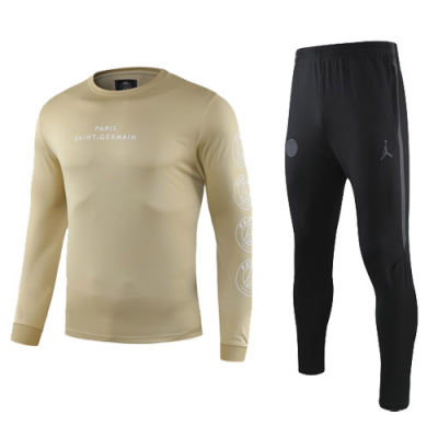 2019-20 PSG Khaki Sweat Shirt Training Kit (Top+Trouser)