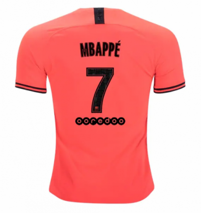 2019-20 PSG Jordan Away Soccer Jersey Shirt Mbappe #7