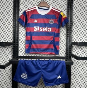 2024-25 Newcastle United Away Kids Soccer Kits Shirt With Shorts