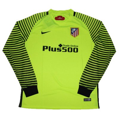 2016-17 Atletico Madrid LS Green Goalkeeper Soccer Jersey