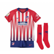 Kids Atletico Madrid 2018-19 Home Soccer Whole Kit (Shirt + Shorts + Socks)