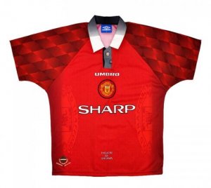 1996-97 Manchester United Retro Home Soccer Jersey Shirt