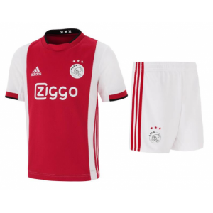 Kids Ajax 2019-20 Home Soccer Shirt With Shorts