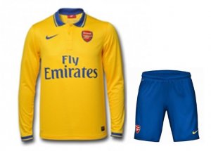 13-14 Arsenal Away Yellow Long Sleeve Kit(Shirt+Shorts) 13-14 Arsenal Away Yellow Long Sleeve Kit(Shirt+Shorts)