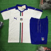 Kids Italy 2016 Euro Away Soccer Shirt With Shorts