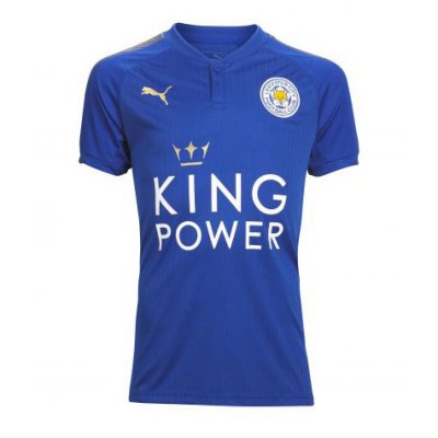 2017-18 Leicester City Home Soccer Jersey Shirt