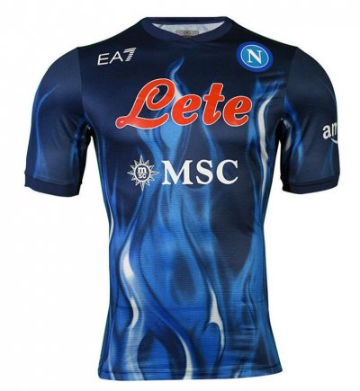 2022-23 Napoli Blue Third Away Soccer Jersey Shirt
