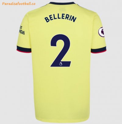 2021-22 Arsenal Away Soccer Jersey Shirt with Hector Bellerin 2 printing