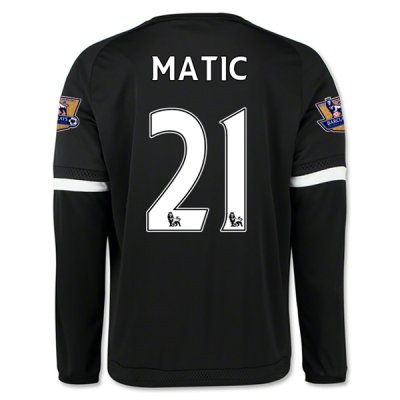 2015-16 Chelsea MATIC #21 LS Third Soccer Jersey