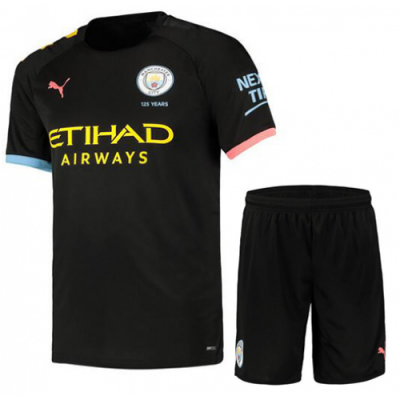 2019-20 Manchester City Away Soccer Jersey Kit (Shirt + Shorts)