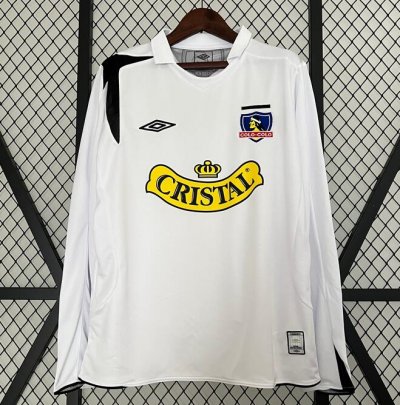 2006 Colo-Colo Retro Long Sleeve Home Soccer Jersey Shirt