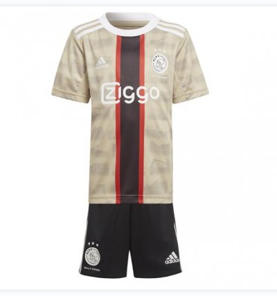 Kids 2022-23 Ajax Third Away Soccer Kits Shirt With Shorts