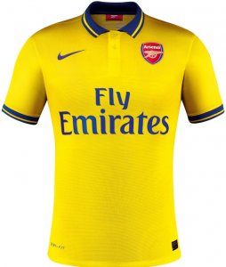 13-14 Arsenal Away Yellow Jersey Shirt 13-14 Arsenal Away Yellow Jersey Shirt