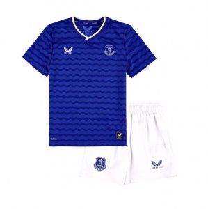 2025-26 Everton Kids Home Soccer Kits Shirt With Shorts