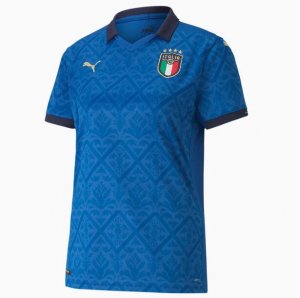 Women's 2020 EURO Italy Home Soccer Jersey Shirt