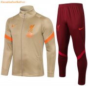 2021-22 Liverpool Gold Training Kits Jacket with Pants