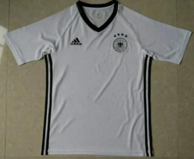 2016 Euro Germany White-Black Training Shirt
