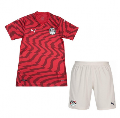 Kids 2019 Egypt Home Soccer Shirt With Shorts