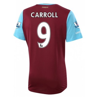 2015-16 West Ham CARROLL 9 Home Soccer Jersey