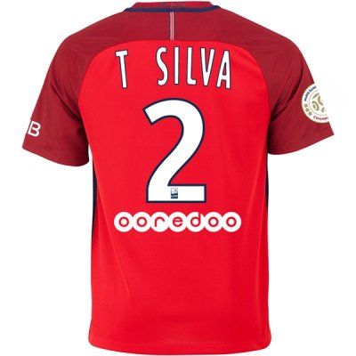 2016-17 PSG 2 T. SILVA Away Soccer Jersey