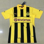2012-13 Dortmund Retro Home Yellow Soccer Jersey Shirt