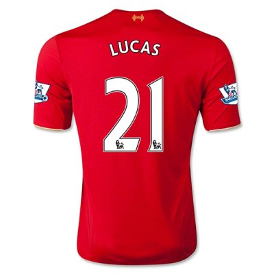 2015-16 Liverpool LUCAS #21 Home Soccer Jersey