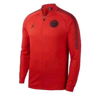 18-19 PSG JORDAN 3rd Away Red Soccer Tranining Jacket
