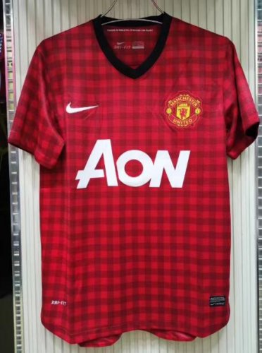 2012-2013 Manchester United Retro Home Soccer Jersey Shirt