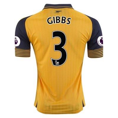 2016-17 Arsenal 3 GIBBS Away Soccer Jersey