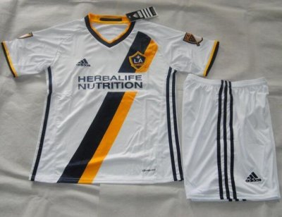 Kids LA Galaxy 2016-17 Home Soccer Shirt With Shorts