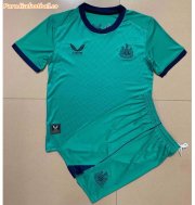 Kids Newcastle United 2021-22 Green Goalkeeper Soccer Kits Shirt With Shorts