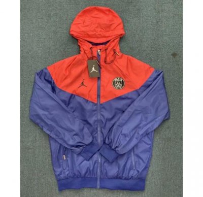2020-21 PSG Red Blue Windbreaker Jacket