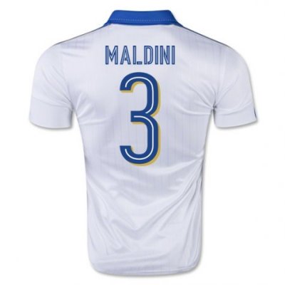 2016 Italy 3 Paolo Maldini Away Soccer Jersey