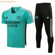 2021-22 Arsenal Green Training Kits Shirt with Pants