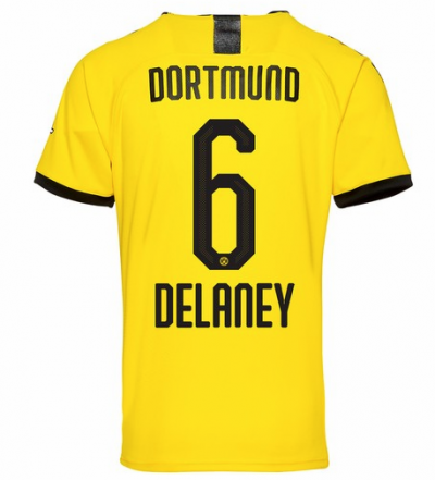 2019-20 Borussia Dortmund Home Soccer Jersey Shirt Delaney 6