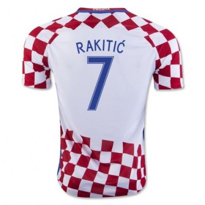 2016 Croatia Rakitic 7 Home Soccer Jersey