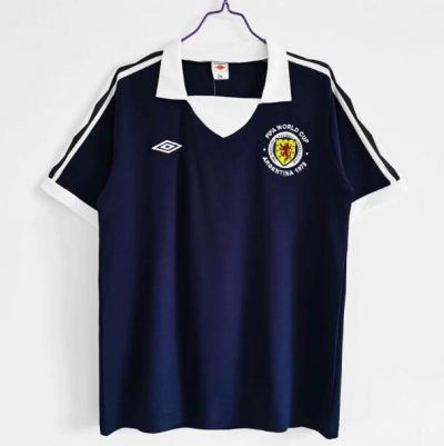 1978 Scotland Retro Home Soccer Jersey Shirt