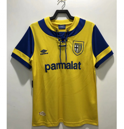 1993-95 Parma Calcio Retro Yellow Away Soccer Jersey Shirt